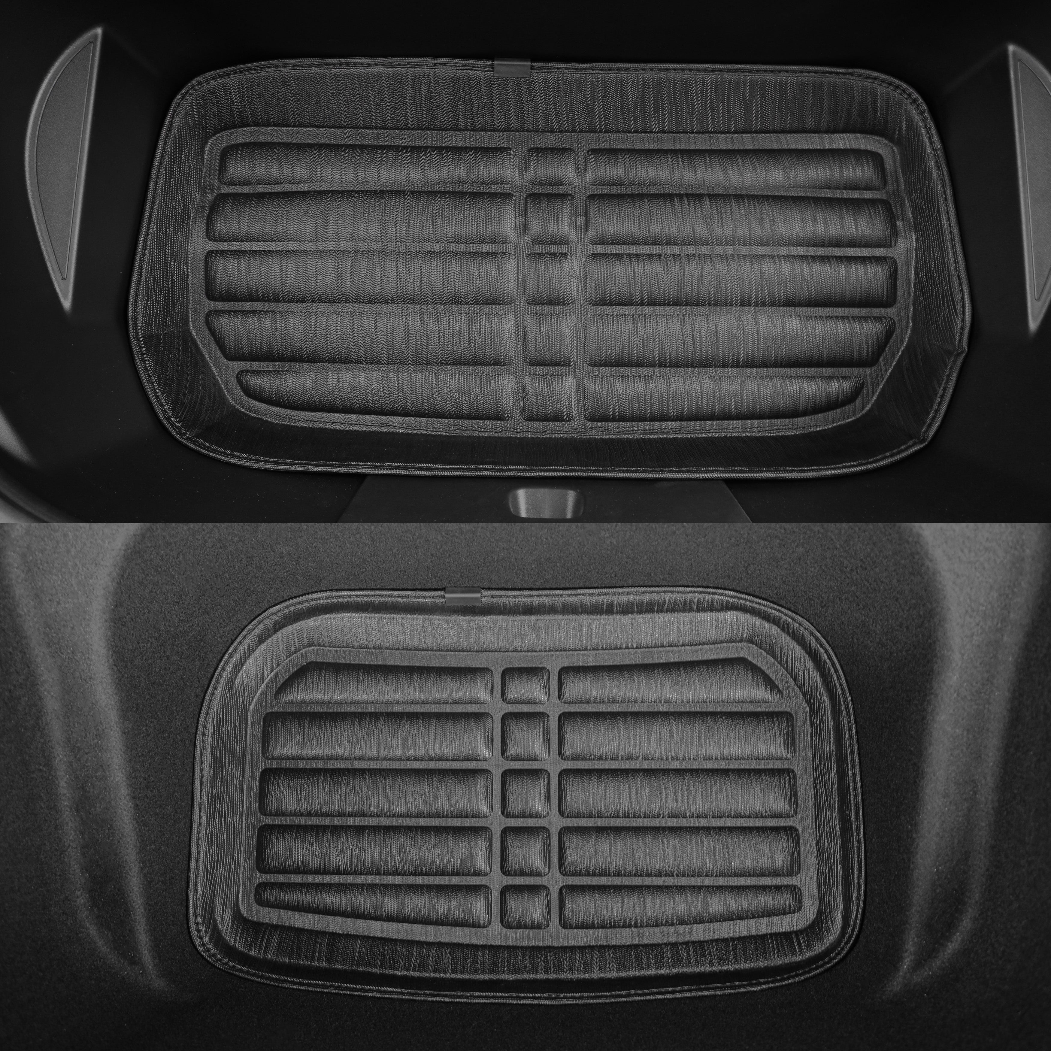 Tesla Model Y Floor Mats Extreme Coverage Grass Leaf Stripe